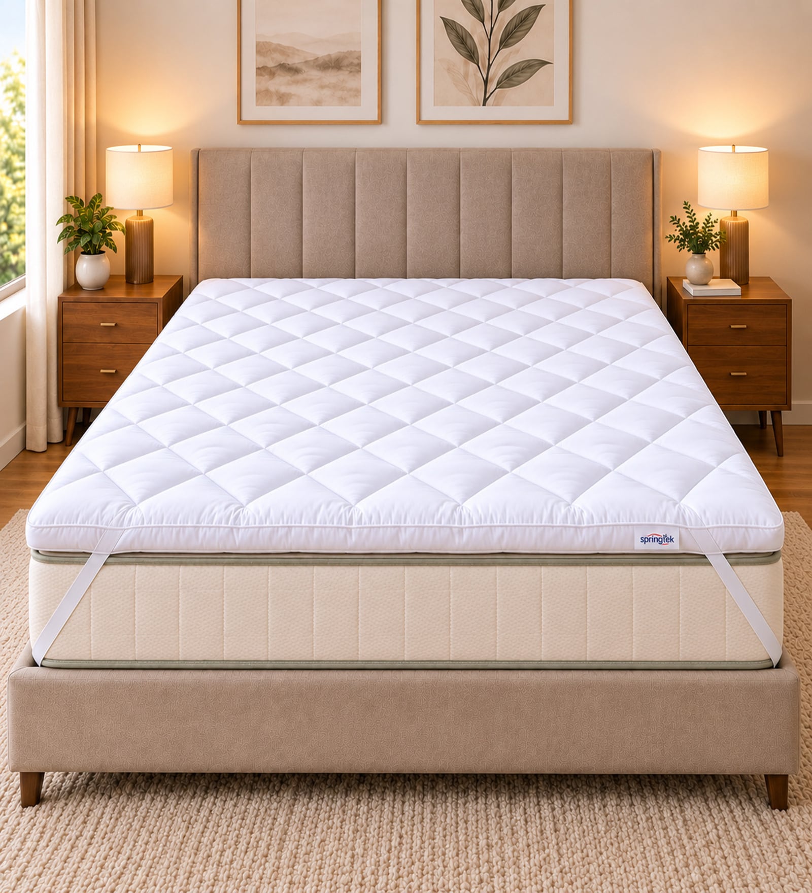 Luxe Microfibre 2 Inch Single Size Soft Mattress Topper Luxe Microfibre 2 Inch Single Size Soft Mattress Topper