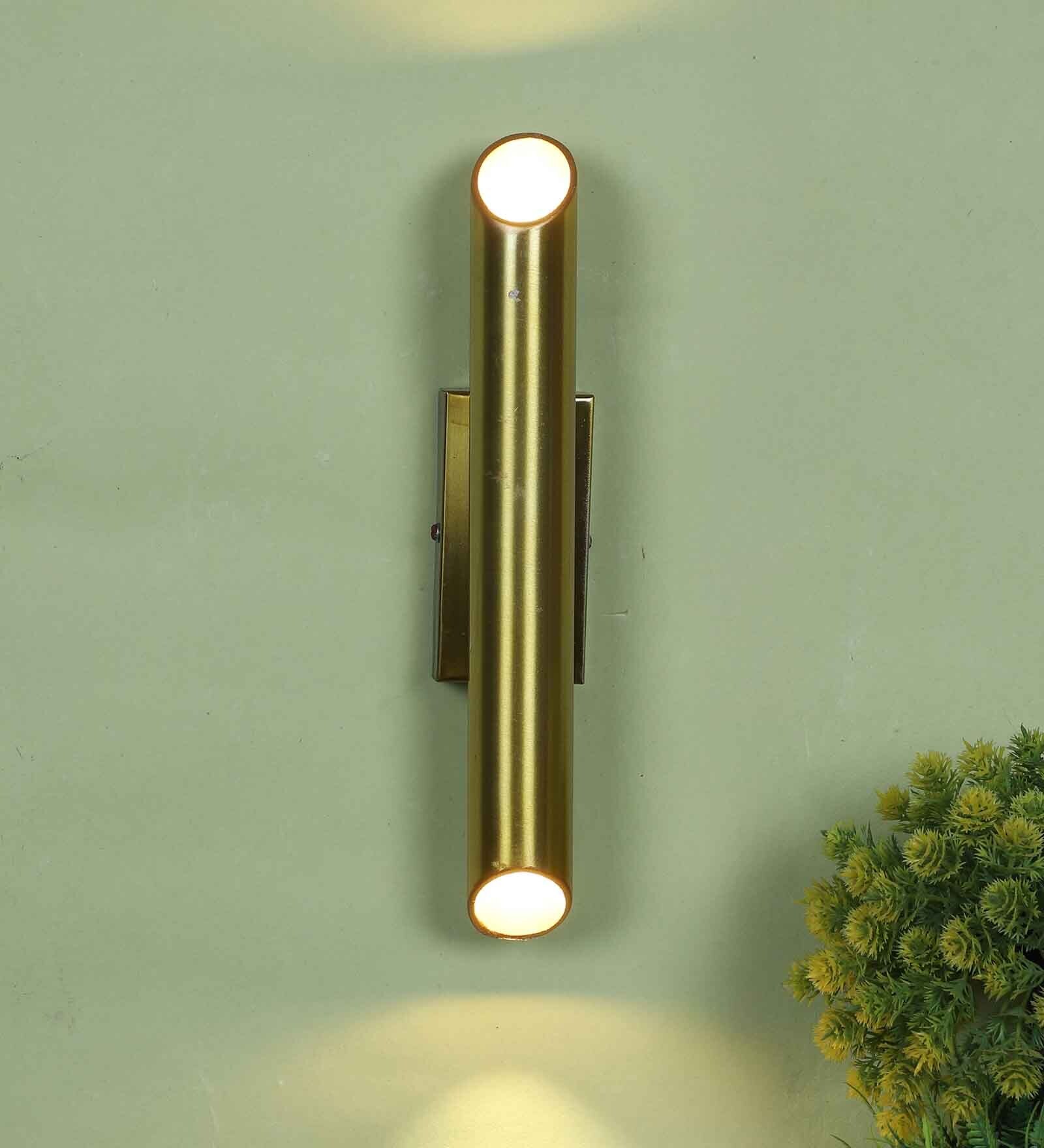 Luxina Gold Iron Wall Light  | Inbuilt LED | 
