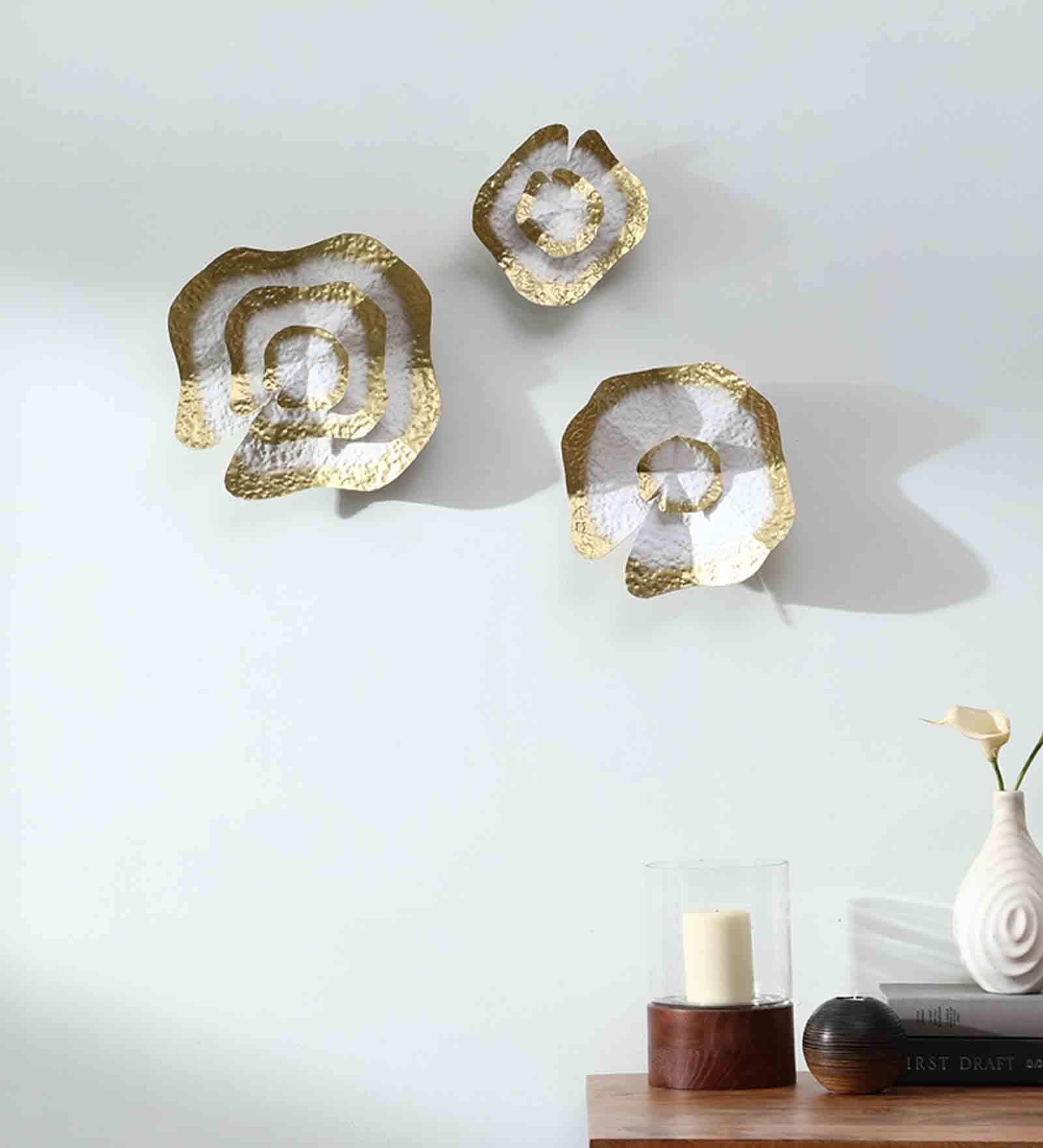 Luxurious Circular (Set Of 3) Metal Wall Art