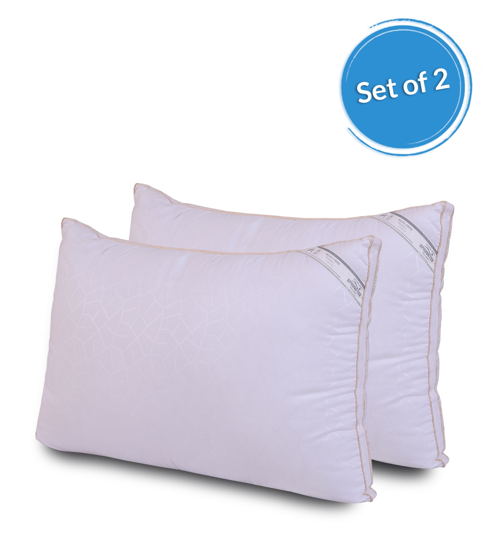 Luxurious Super Microfiber 27 x 17 Inch Pillows (Set of 2) Luxurious Super Microfiber 27 x 17 Inch Pillows (Set of 2)