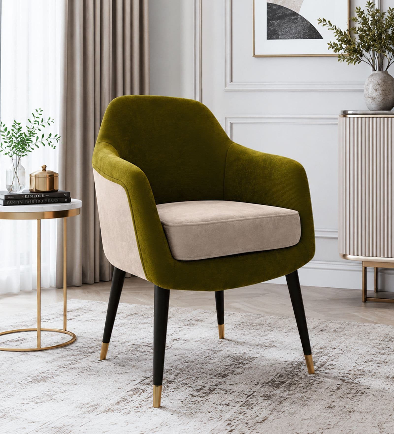 Luxury Accent Chair In Olive Green Colour Colour Luxury Accent Chair In Olive Green Colour Colour