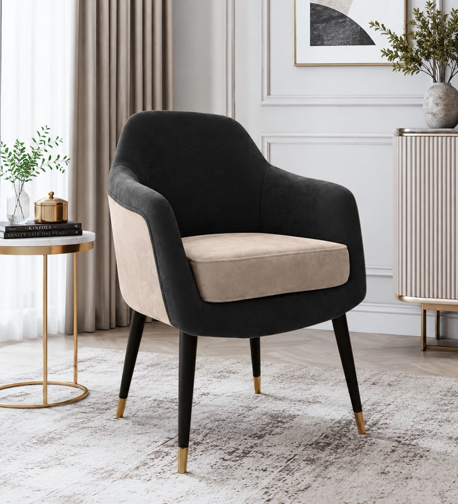 Luxury Accent Lounge Chair In Beige Colour Luxury Accent Lounge Chair In Beige Colour