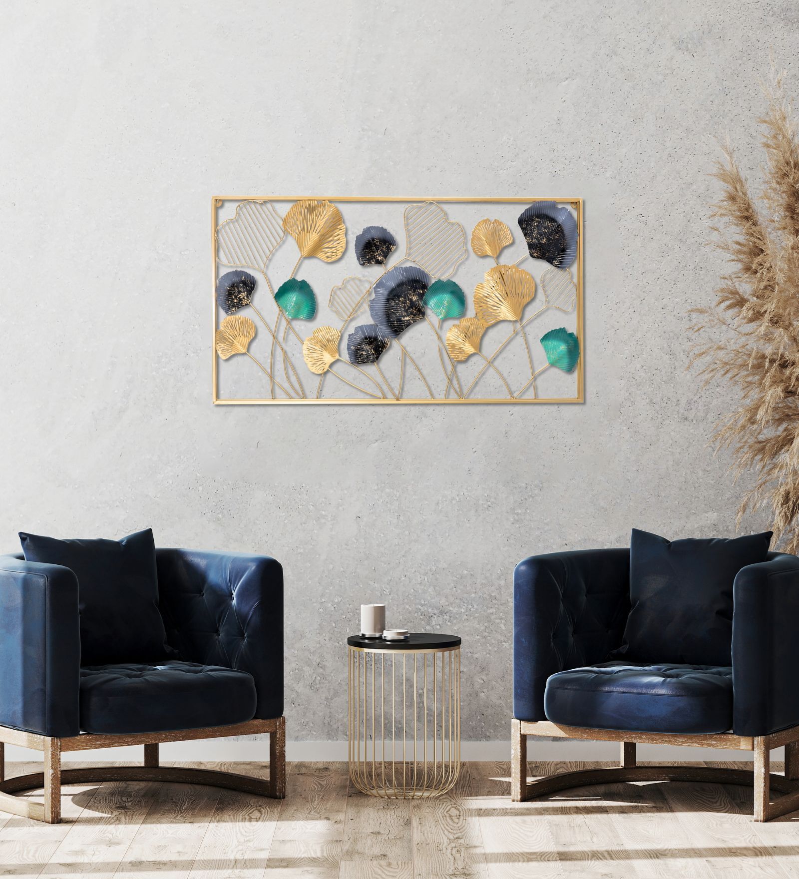 Luxury Multicolour Iron Wall Art