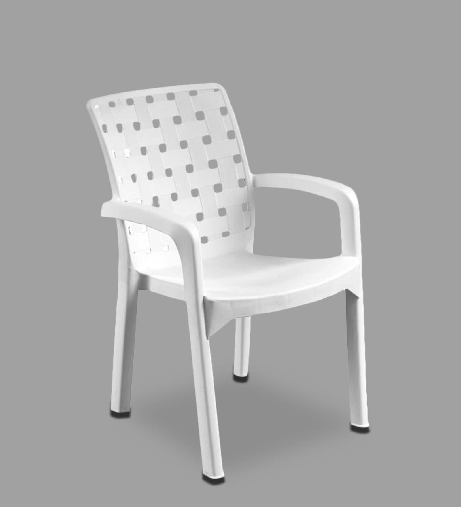 Buy Luxury Plastic Chairs in White Finish (Set Of 4) at 4 OFF by Italica Pepperfry