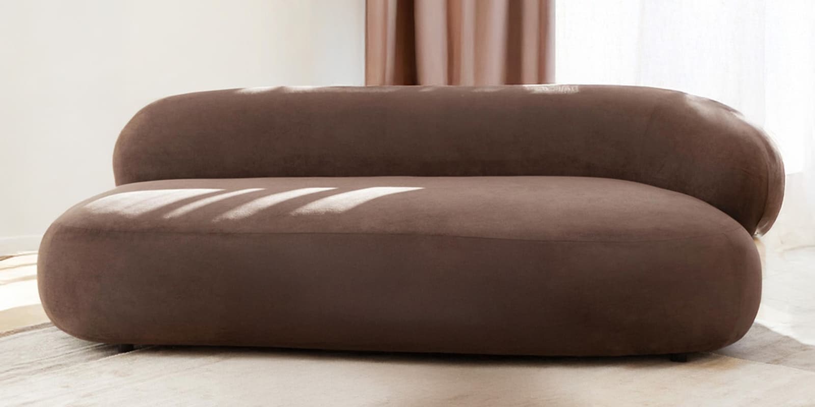 Luxe Lounge Contemporary 3 Seater Sofa In Mouse Grey Color