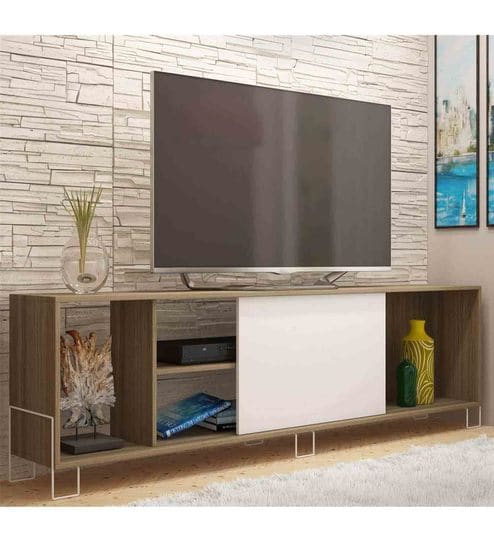 Lucia Tv Unit In White Oak Finish By Casacraft