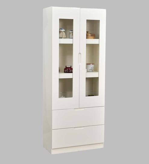 Rome Italian Crockery Unit In White Color