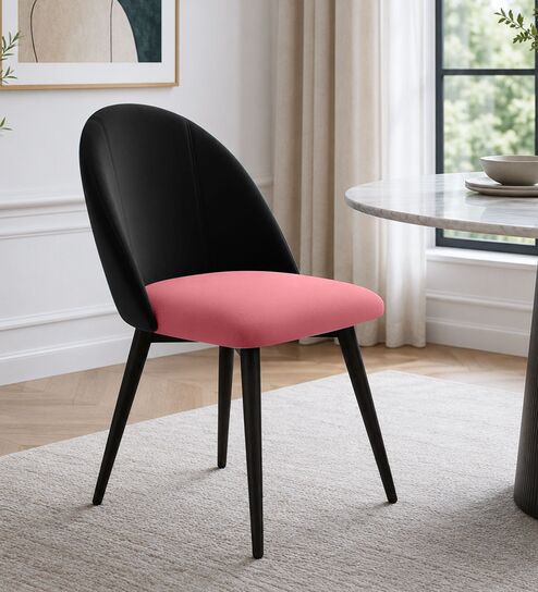 Luna Luxe Dining Chair In Pink Colour