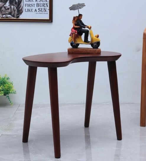 Luna Teak Wood Coffee Table In Brown Finish