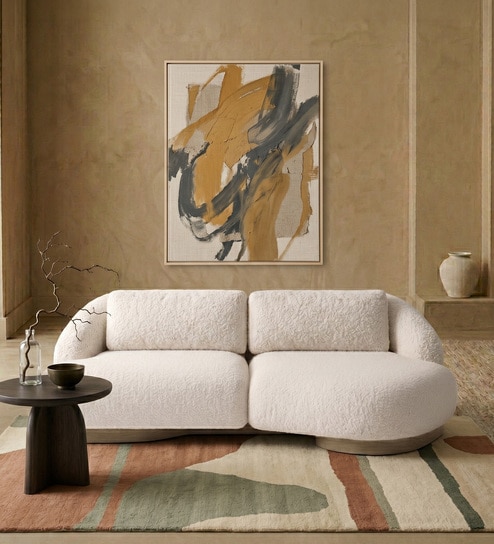 Lunara 3 Seater Sofa In Pearl White Colour