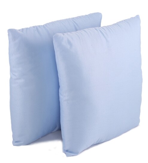 Buy Lushomes Light Blue Polyester 12 X 12 Inch Bright Fluffy