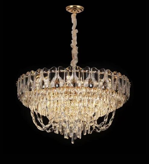 stello Luxury Crystal Chandelier with Gold Finish 80cm-picture-38