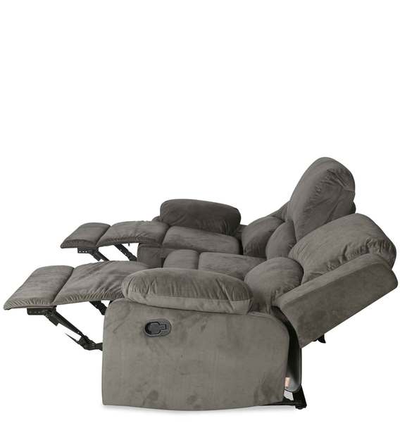 Buy Luxury 3 Seater Recliner in Coffee Brown Colour by home Online Manual 3 Seater Recliners