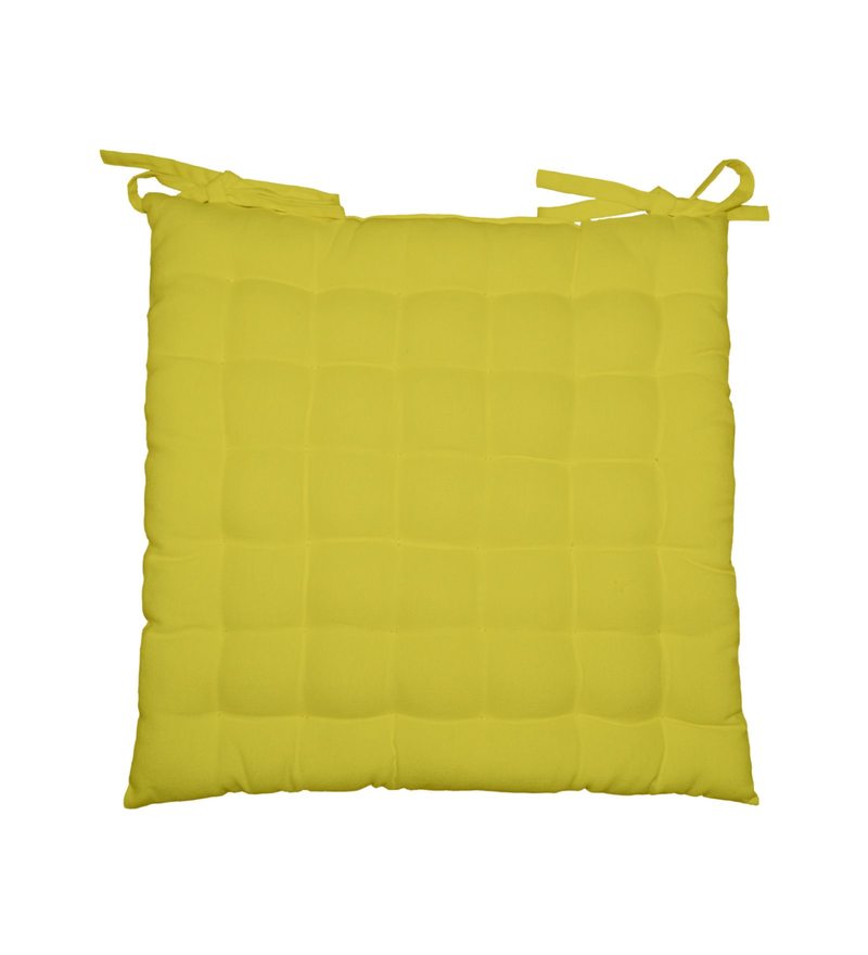 Buy Green Cotton 15 x 15 Inch Chair Pad by Lushomes Online Chair Pads