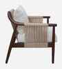 Lubin Teak Wood Bedroom Chair In Brown Finish
