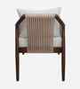 Lubin Teak Wood Bedroom Chair In Brown Finish