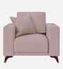 Luca Fabric 1 Seater Sofa In Almond Beige Color