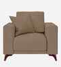 Luca Fabric 1 Seater Sofa In Hazel Beige Color