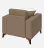Luca Fabric 1 Seater Sofa In Hazel Beige Color