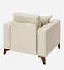 Luca Fabric 1 Seater Sofa In Maple Cream Color