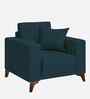 Luca Fabric 1 Seater Sofa in Cool Blue Color