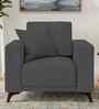 Luca Fabric 1 Seater Sofa in Stone Grey Color