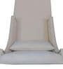 Lucan Velvet Chaise Lounger in Cream Colour
