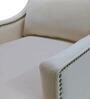 Lucan Velvet Chaise Lounger in Cream Colour