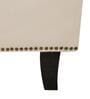 Lucan Velvet Chaise Lounger in Cream Colour