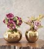 Lucan Gold Iron (Pack of 2) Vases