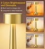 Lucas Rechargeable Touch Sensitive Cordless Metal LED Table Lamp
