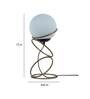 Lucca White Shade Table Lamp With Metal Base