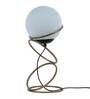Lucca White Shade Table Lamp With Metal Base