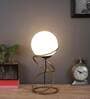 Lucca White Shade Table Lamp With Metal Base