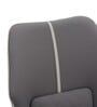 Lucca Italian Leatherette Dining Chair In Grey Finish