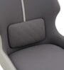 Lucca Italian Leatherette Dining Chair In Grey Finish