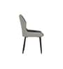 Lucca Italian Leatherette Dining Chair In Grey Finish