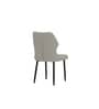 Lucca Italian Leatherette Dining Chair In Grey Finish