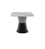 Lucca Italian Marble 6 Seater Dining Table In Grey Finish