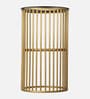 Lucca Metal End Table  in Golden Finish