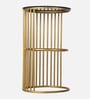 Lucca Metal End Table  in Golden Finish