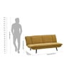 Lucca Sofa Cum Bed In Mustard Colour