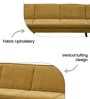 Lucca Sofa Cum Bed In Mustard Colour