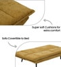Lucca Sofa Cum Bed In Mustard Colour