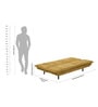 Lucca Sofa Cum Bed In Mustard Colour