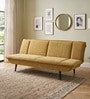 Lucca Sofa Cum Bed In Mustard Colour