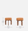 Lucca Upholstered Stool in Tubbaq Finish Lucca Upholstered Stool in Tubbaq Finish