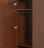 Lucena 1 Door Wardrobe in Dark Choco Finish