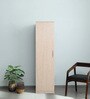 Lucena 1 Door Wardrobe in Light Choco Finish