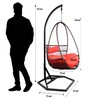 Lucerne Wicker Swing In Black Colour